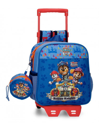 MOCHILA ADAP. 25CM. C/CARRO PAW PATROL RESCUE KNIG